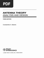 Antenna Theory: Analysis and Design