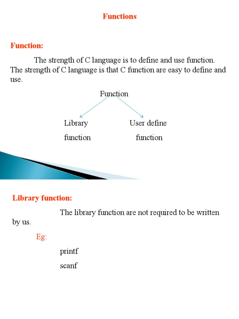 Functions | PDF | Parameter (Computer Programming) | Subroutine