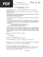 Ficha Trabalho Nº 1 12º Ano Cálculo Combinatório e Probabilidades 2018-2019