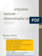 Multivarijantna Analiza U Društvenim Naukama