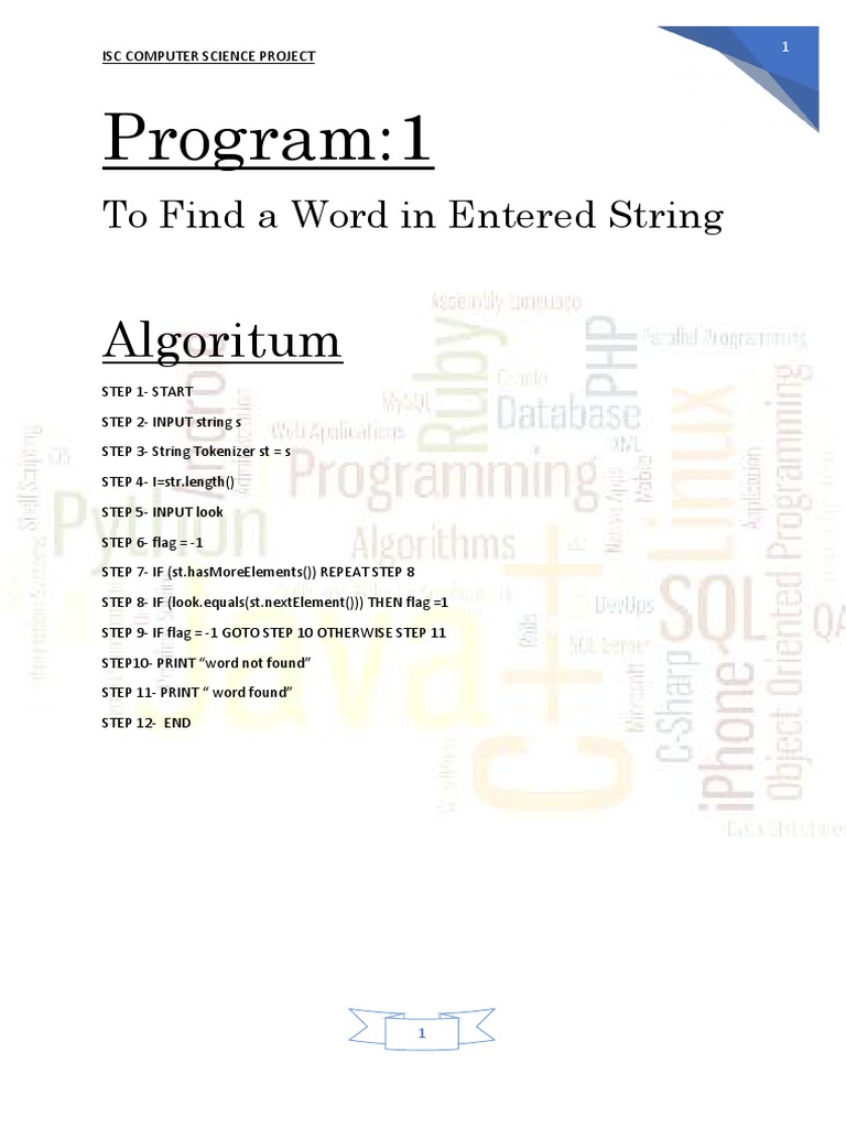 ISC Class XII-COMPUTER PROJECT | PDF | String (Computer Science ...