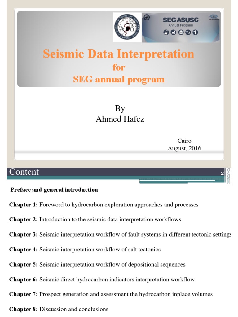 Seismic Data Interpretation Session Pdf Hydrocarbon Exploration