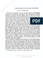 Archiv Für Geschichte Der Philosophie Volume 44 Issue 2 1962 [Doi 10.1515%2fagph.1962.44.2.132] Verdenius, w. j. -- Der Begriff Der Mania in Platons Phaidros