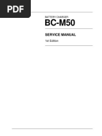 Sony Battery Charger BC-M50 Service Manual