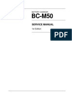 Sony Battery Charger BC-M50 Service Manual