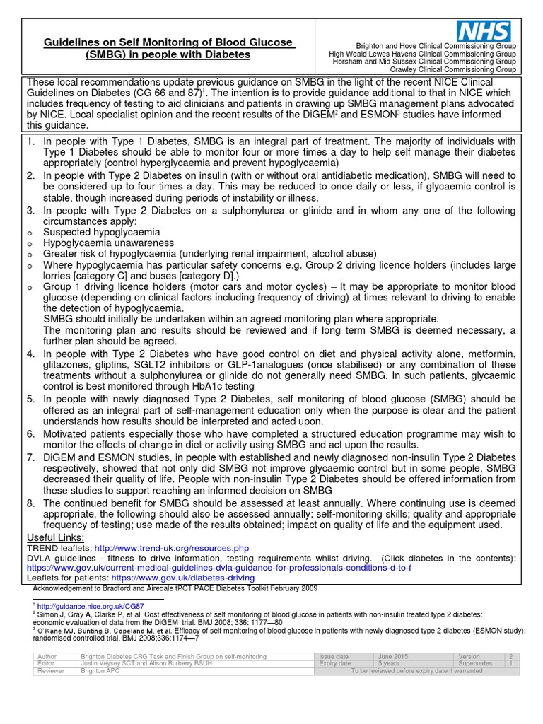 Guidelines On Self Monitoring of Blood Glucose APC June 15 FINAL Cpss