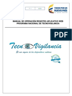 Registro aplicativo Tecnovigilancia