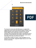 Synsonic BD 808 Documentation PDF