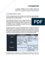 Lenguaje y comunicación: verbal, escrita y no verbal