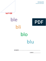 optimized title for document about syllables bla, ble, bli, blo and blu