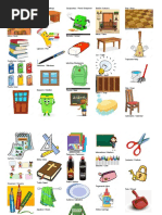 Fichas de Los Utiles Escolares en Ingles Gratis | PDF