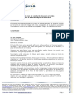 Modelo de Carta de Solicitud Fondos