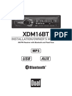 Xdm16Bt: Installation/Owner'S Manual