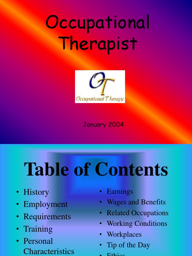 Overview of Occupational Therapy | PDF | Occupational Therapy | Home Care