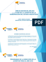 Informe de Gestion Juventud 2018