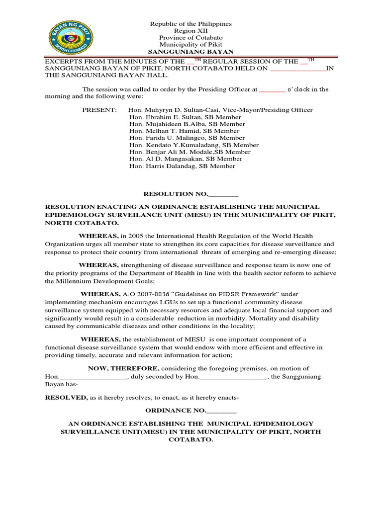 Resolution | PDF | Public Health | Epidemiology