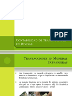 Contabilidad de Transacciones en Divisas