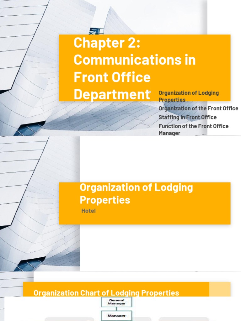 Communications in Front Office Department PDF Janitorial Service