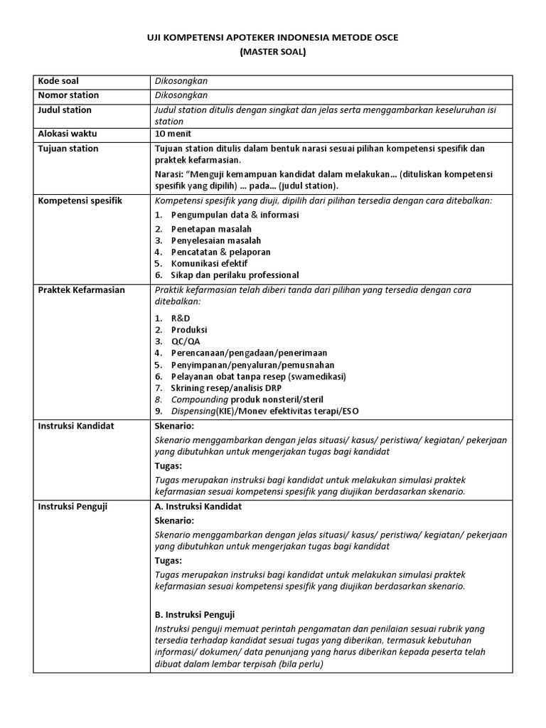 0 Master Template Osce New 2018 Ls Docx
