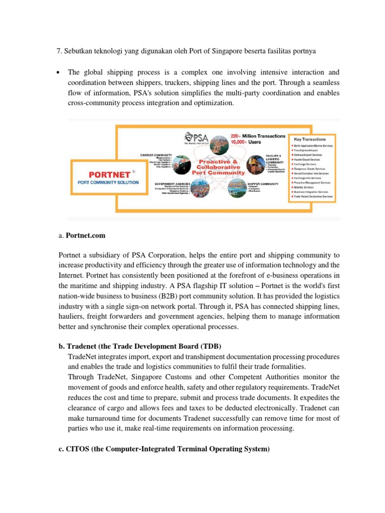 B Tradenet The Trade Development Board Tdb Port Cargo