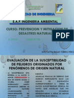 E.A.P. Ingenieria Ambiental: Curso: Prevencion Y Mitigacion de Desastres Naturales