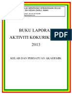Cover Buku Laporan Kokurikulum 2013 Kelab
