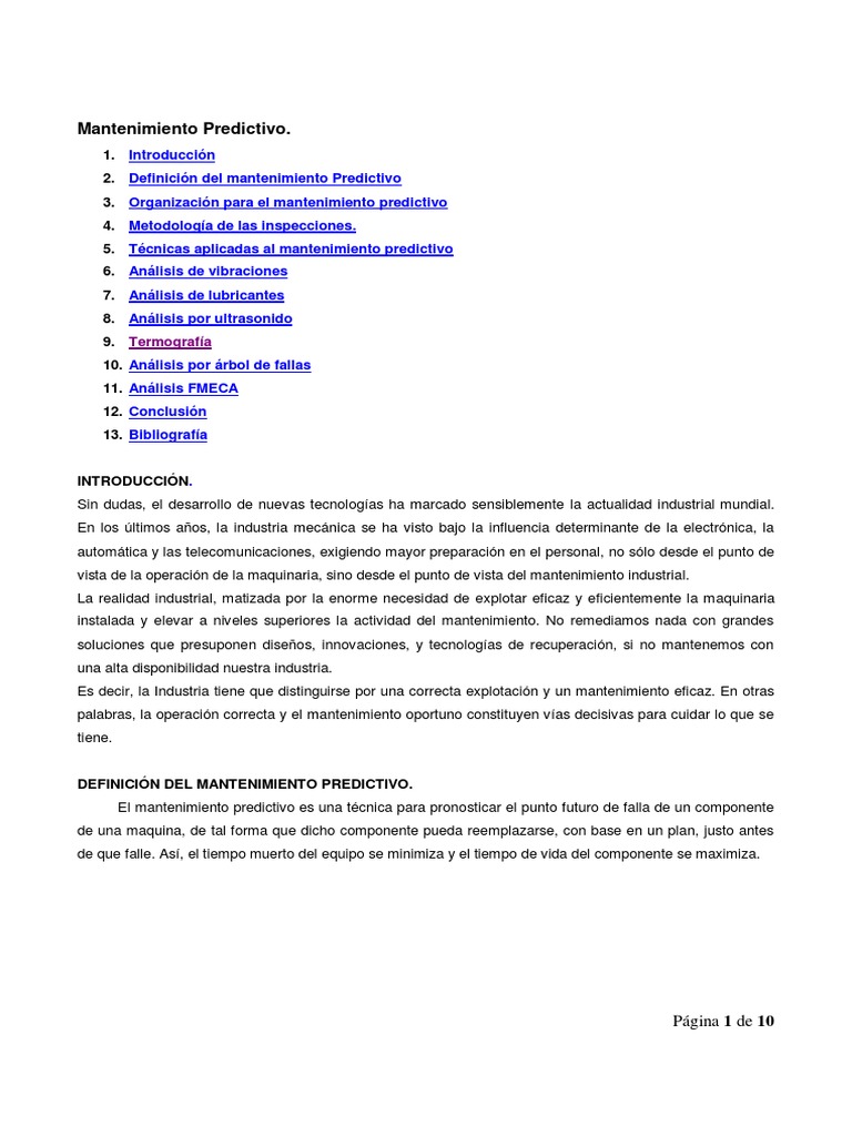 Mantenimiento Predictivo Pdf Pdf Ultrasonido Aluminio