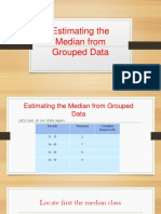 Estimating The Median From Grouped Data