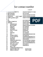 Supplier contact number.docx