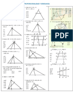 Proporcionalidad y Semejanza y Circunferencia