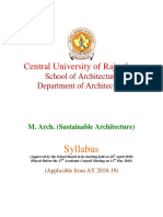 M. Arch. Syllabus Final