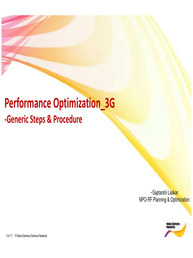 Performance Optimization 3G PDF | PDF | High Speed Packet Access ...