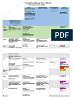 Foundation Term 1 English Planner