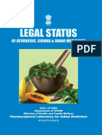 Legal and Regulatory Status of Ayurveda PDF