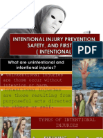 Intentional Injury Prevention, Safety, and First