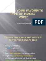 What Is Your Type of Music? Home Assignment