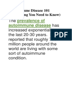 Autoimmune Disease 101