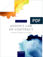 Anson 39 S Law of Contracts 2010