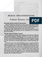 BLACK ORGANISATIONS: Political Pressure Groups