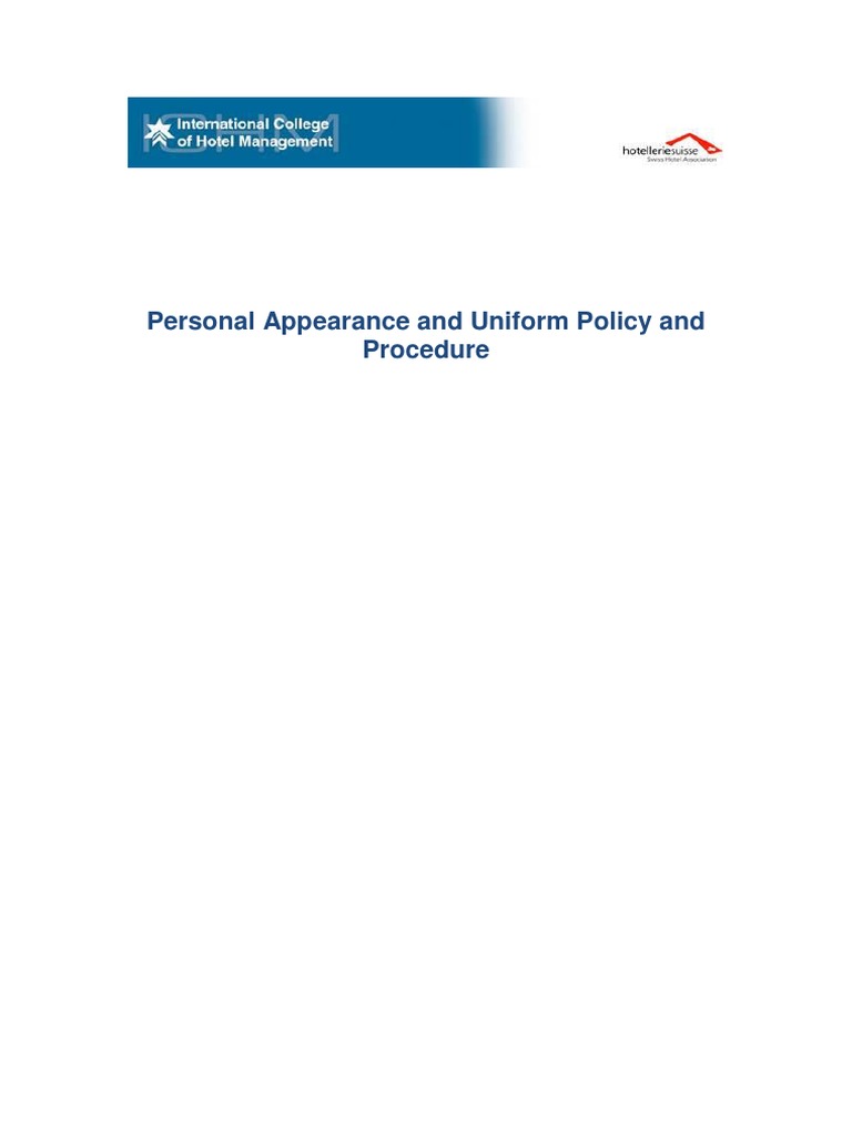 Personal Appearance and Uniform Guidelines | PDF | Hygiene | Sweater