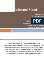 Sadie and Maud poem