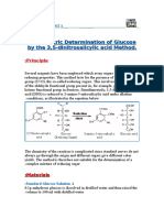 Calorimetric Determination of Glucose by The 3,5-Dinitrosalicylic Acid Method