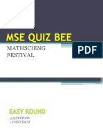 Mse Quiz Bee 2018