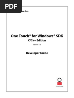 One Touch For Windows SDK C-C++ Developer Guide