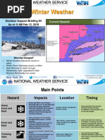 Winter Weather: Decision Support Briefing #4 As Of: 6 AM Feb 12, 2019