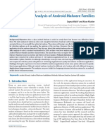 System Call Analysis of Android Malware Families