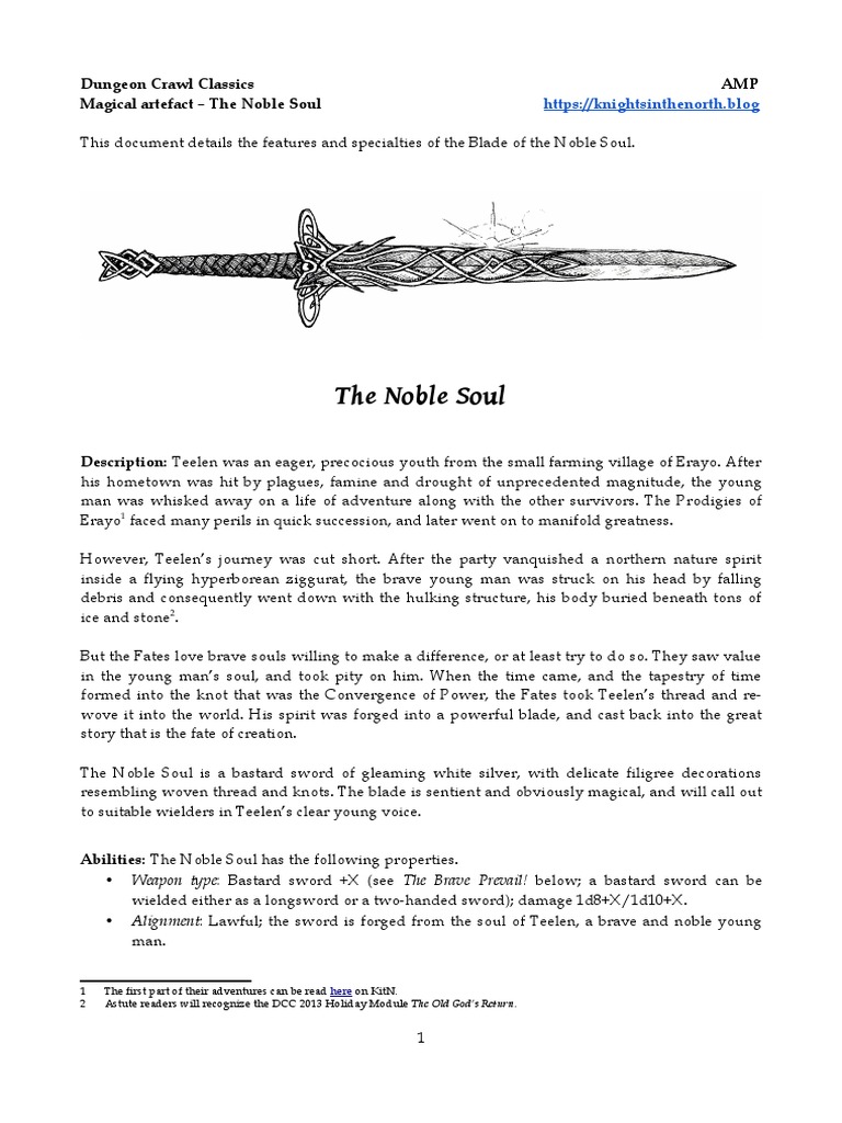 Sword The Noble Soul