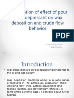 Investigation of effect of pour point depressant on Wax deposition.pptx