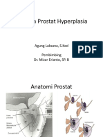 Benigna Prostat Hyperplasia: Agung Laksana, S.Ked Pembimbing Dr. Mizar Erianto, SP. B