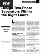 Design Two-Phase Separators Within The Right Limits